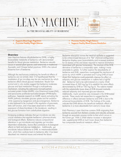 LEAN MACHINE (Blood Sugar Support Supplement)