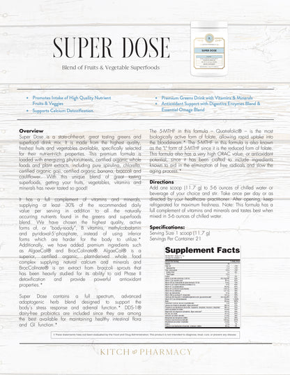 SUPER DOSE (Premium Greens and Superfood Blend)